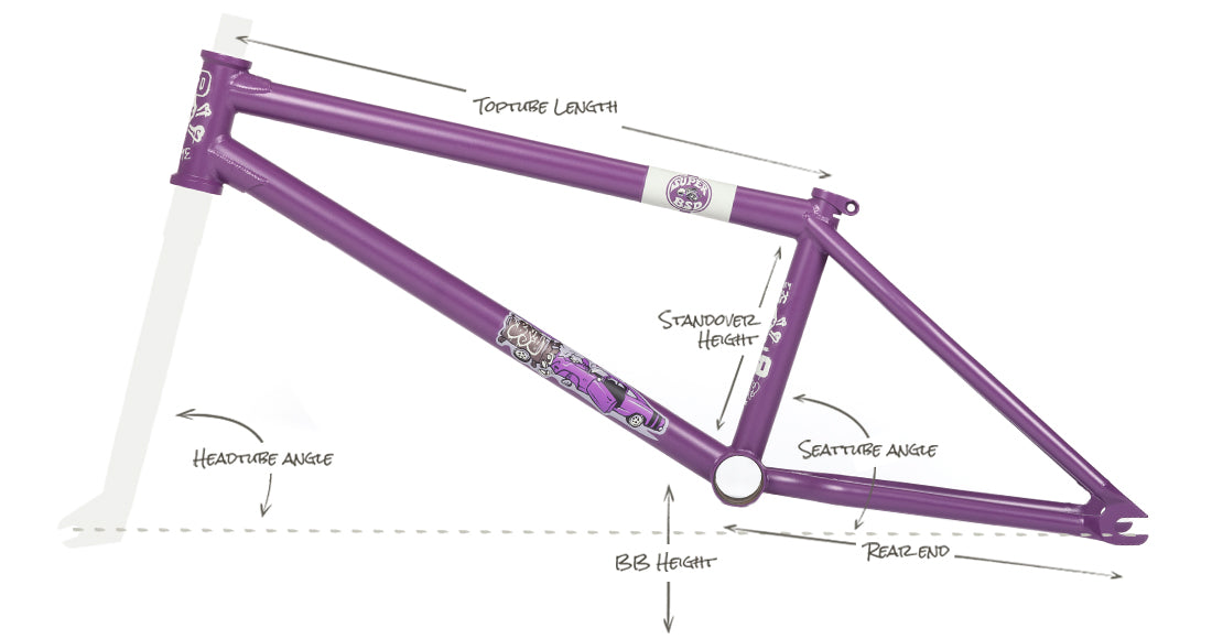 BSD GRIME FRAME - Denim Cox signature BMX frame – BSD USA