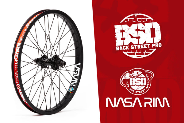 BSD BACK STREET PRO MIND WHEEL - complete pro spec rear BMX wheel