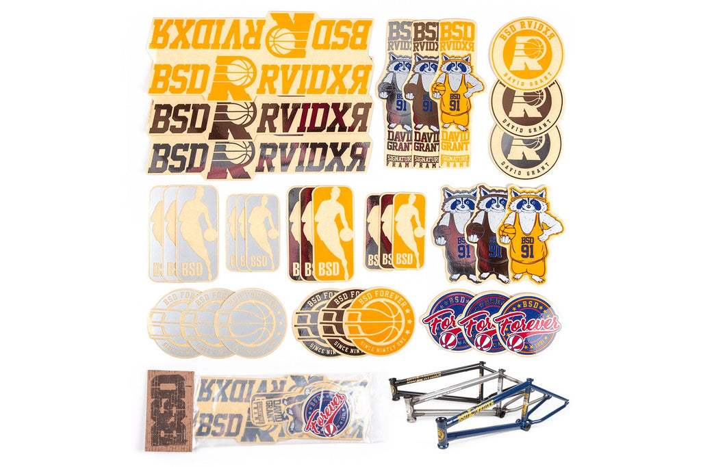 BSD BMX - Raider Frame Sticker Pack - David Grant signature – BSD USA ...